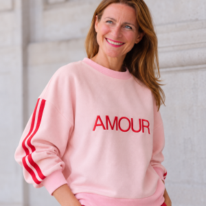 Sweat AMOUR - rose - taille S